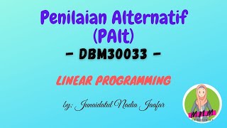 Linear Programming | DBM30033 | June 2019 Session | Question 4