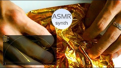 Two sides of a wrapping paper / ASMR synth relaxing audio #33
