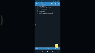 Python Program to Get the Class Name of an Instance in Mobile!!!!
