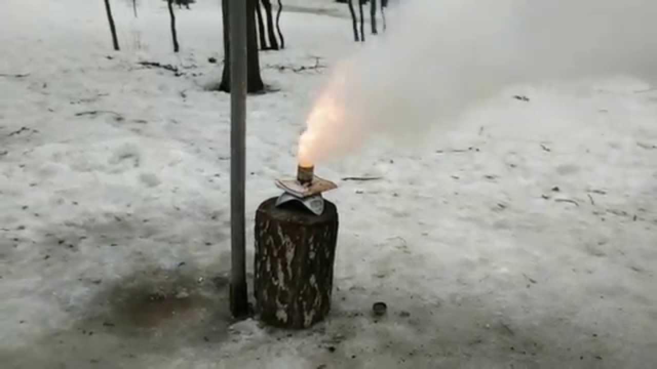 Реакция сорбита и нитрата калия с оксидом железа 3 - YouTube