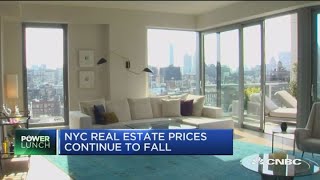 NYC real estate continues to fall