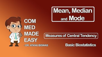 Mean, Median and Mode - Measures of Central Tendency | Basic Biostatistics | CMME |