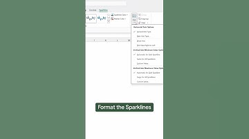 Keep your sheets in style with color coded Sparklines. 📊 #excel #tutorial #exceltips