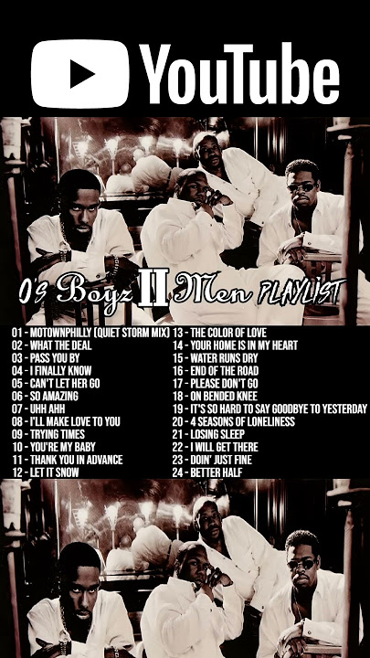 Boyz II Men playlist by o greatest hits deep cuts best of R&B mix
