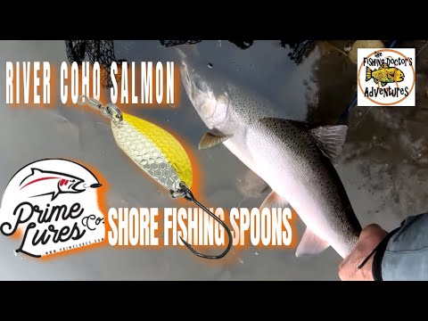 COHO SALMON SPINNING SETUP! My Salmon Spincasting Setup Update