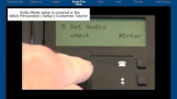 Mitel 6863i Phone: How to Use the Hands-Free Mode