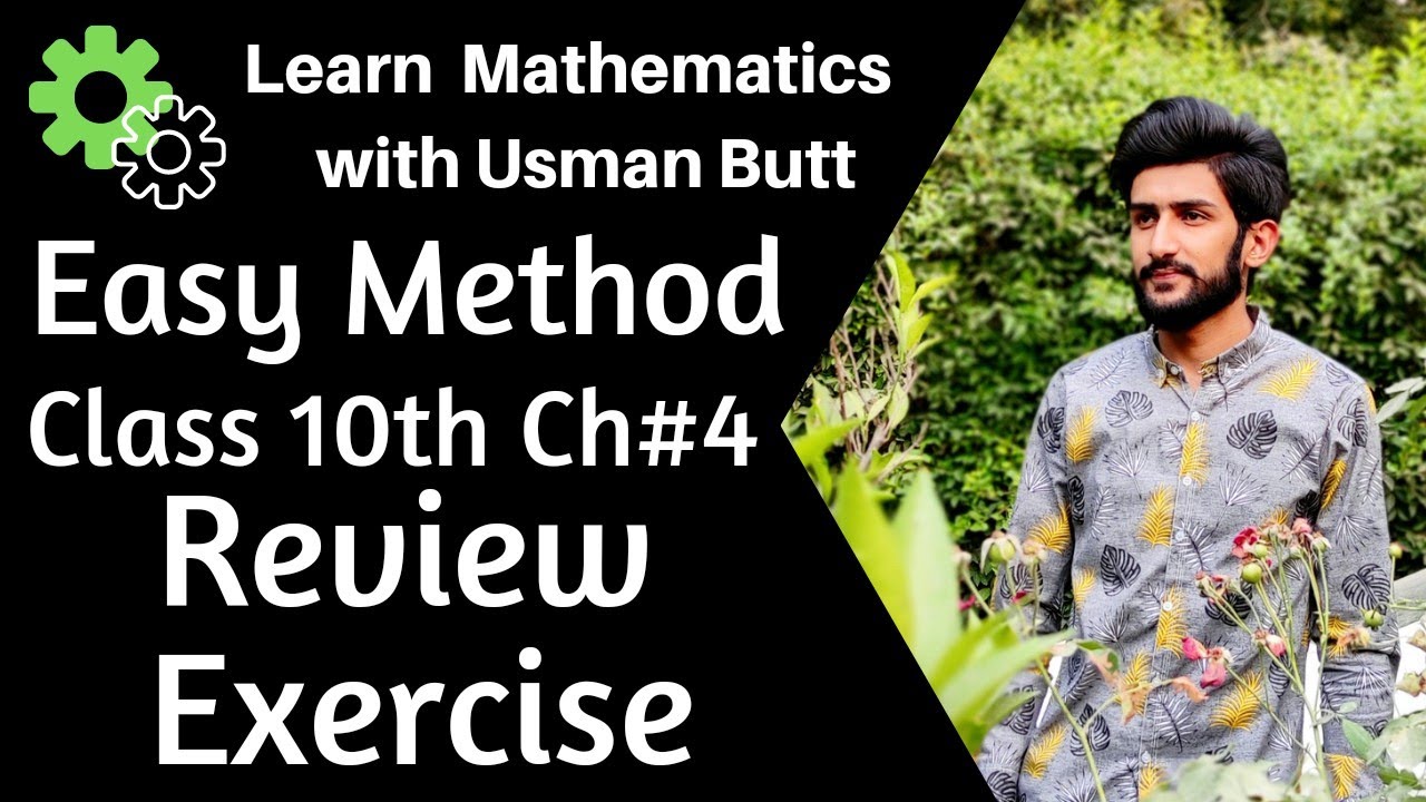 Class 10th Mathematics Chapter 4 Partial Fraction Review Exercise |Learn Mathematics with Usman Butt