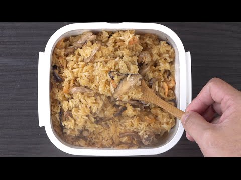 微波盒做油飯