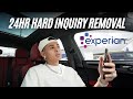 How to remove inquires in 24 hours live phone call