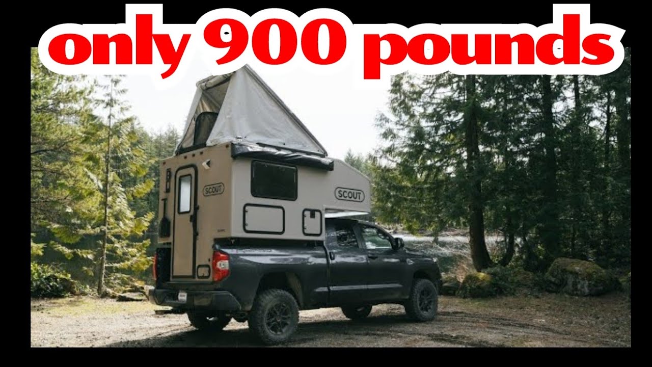 900lb light weight truck camper Scout Campers YouTube