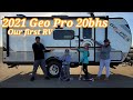 2021 Geo Pro 20bhs - Our first RV and tour