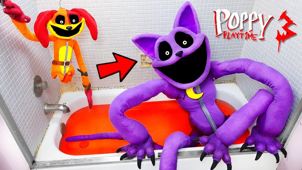All Poppy Playtime 3 - HUGE CATNAP VS DOGDAY (Bath Party) Smiling Critters - FULL Gameplay