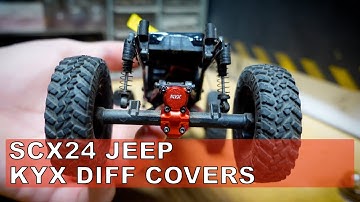 SCX24 JEEP Aluminum Diff Cover Upgrade Ep.3