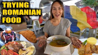 FIRST TIME TRYING ROMANIAN FOOD in SIBIU, Romania! Dishes you HAVE to try in TRANSYLVANIA