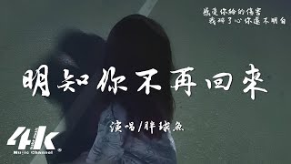 胖球魚 - 明知你不再回來『明知你不再回來 還期待，明知你已離開還放不開 在原地循環。』【高音質|動態歌詞Lyrics】♫·流行音樂 hit china song