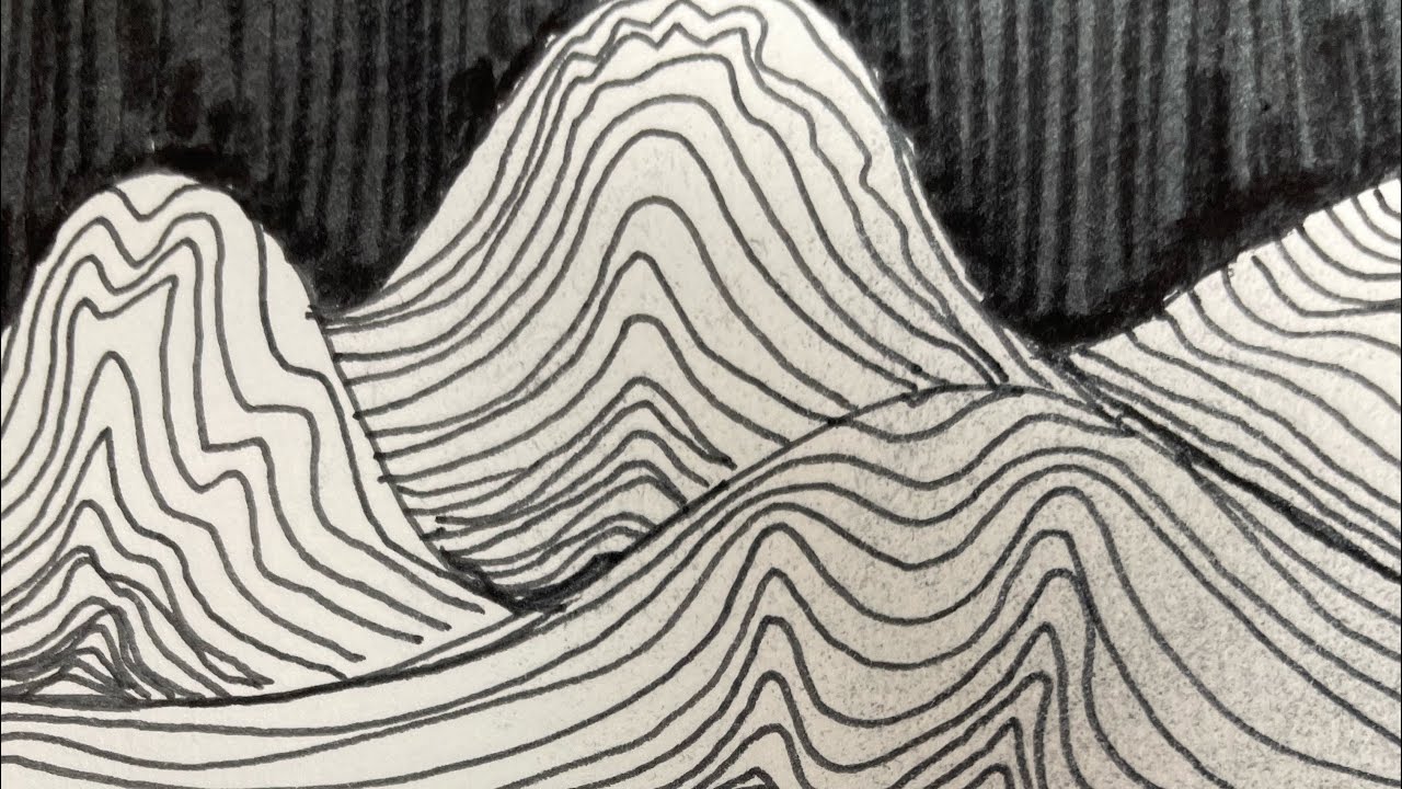 ASMR Painting Raw Black and White 20 min Relax_no talking