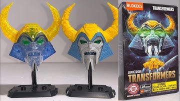 Transformers Unicron head unboxing, build, review & comparison. Blokees special LTD edition G1 kit