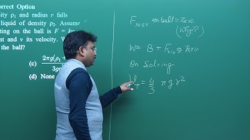 JEE Physics | 10. Fluid Mechanics (Q.6 - 10) | JEE Advanced Exercise | In Hindi | By Misostudy