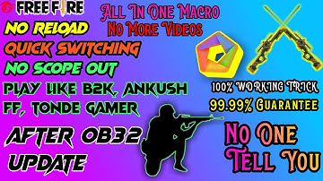 double sniper macro memu player | Awm macro free fire pc | after OB 32 update double sniper macro...