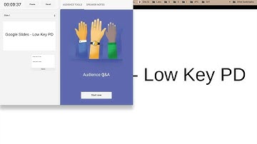 Low Key PD: Google Slides - View - Slideshow
