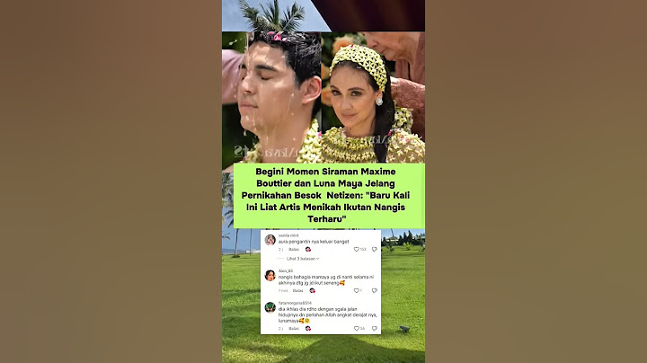 Satu Indonesia Menangis Bahagia Rayakan Pernikahan Luna Maya dan Maxime. Momen Siraman Bikin Haru