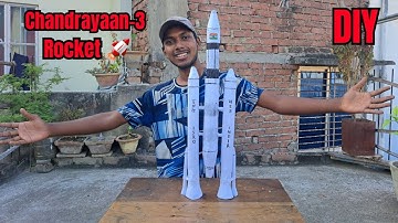 DIY Chandrayaan-3 rocket LVM-3 M-4 working model project.🚀 यह तो कमाल का है।🚀