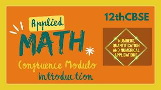 12th Std. CBSE Applied Math Congruence Modulo Introduction ML Aggarwal, Neeraj Jain Tamil
