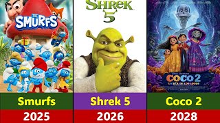 Upcoming Animated Sequels Movies 2025-2028
