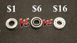 $1 Vs $6 Vs $16 YoYo Bearings. Cheap vs Expensive bearing comparison.