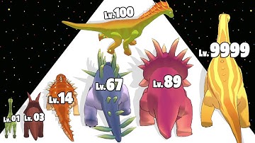 Dino Rush: Dinosaur Evolution - Level Up Dinosaur Max Level Gameplay
