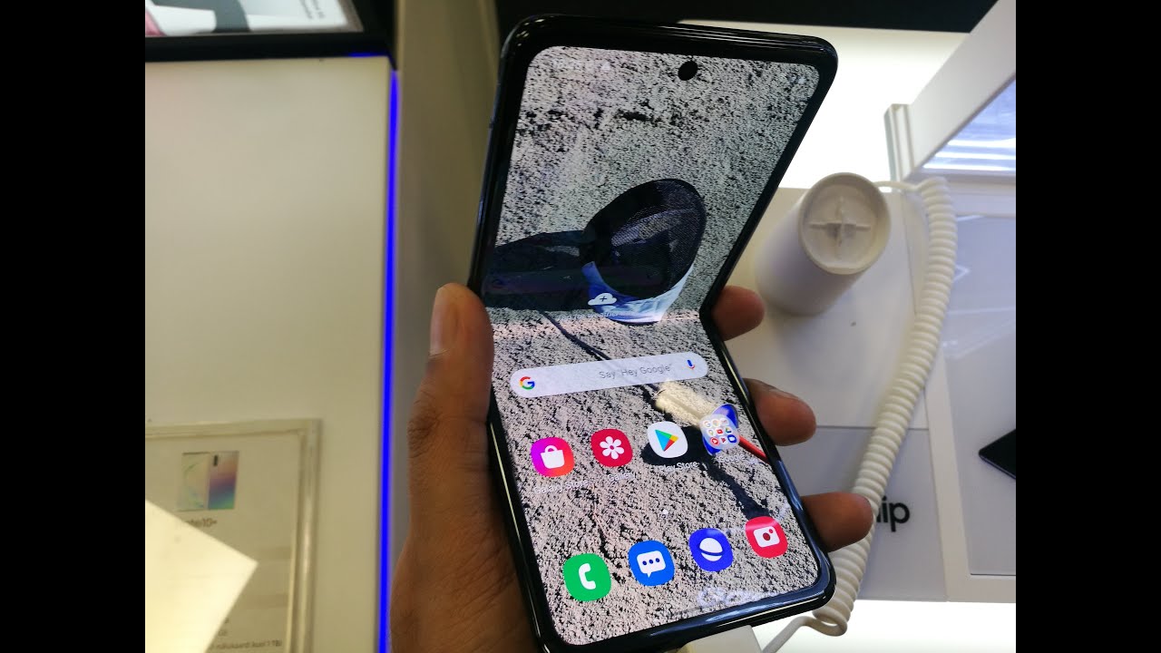 Samsung Galaxy Z Flip How to Set Swipe Down Notification Panel