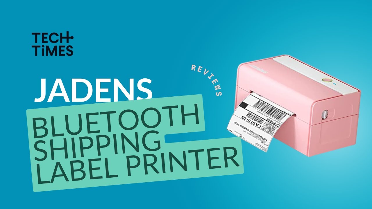 JADENS Thermal Label Printer, 4''x6'' Bluetooth Label Printer for Shipping  Packages, Compatible with Windows Smartphone