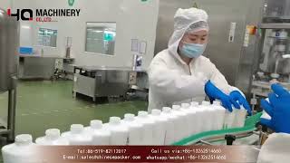 high speed pump cap capping machine with cap sorting elevator|YQ machinery automatic rotary cappers