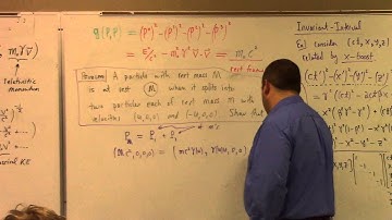 Physics I: April 19, 2016, spacetime diagrams, 4-vector (part 2)