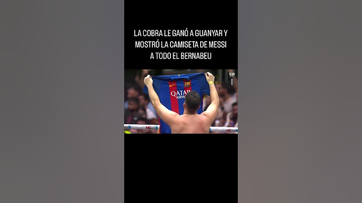 La Cobra Gana en la velada del Año y muestra la camiseta de Messi en el Bernabéu🤯 #futbol #messi