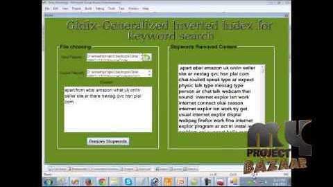 Final Year Projects | Ginix: Generalized Inverted Index for Keyword Search