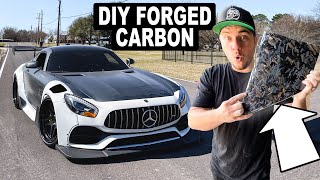 DIY FORGED CARBON FIBER on my Widebody AMG GT3!