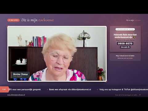 Maandag 27 juli Bertine Donna in de Hoofduitzending
