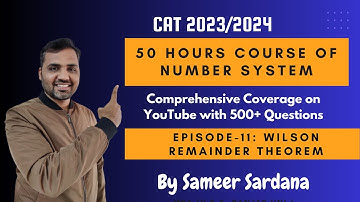 Comprehensive Number System Course || Wilson Remainder Theorem