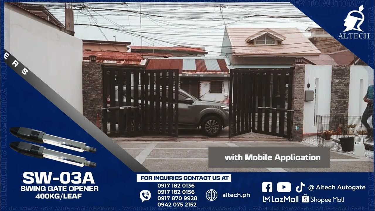 SW03A 400kg Gate Opener (BiFolding Gate) Filipino Automatic Gates