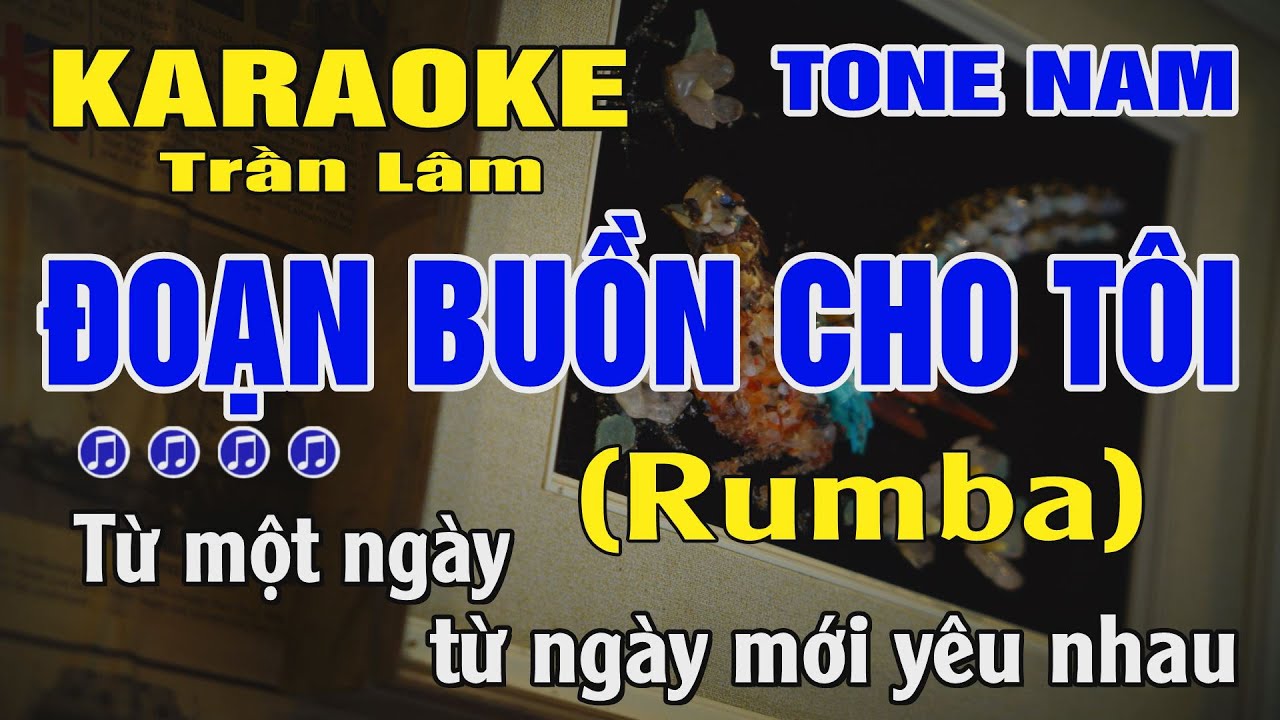 Karaoke Đoạn Buồn Cho Tôi Tone Nam ( Am ) Trần Lâm