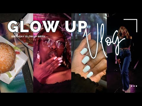 #GLOW UP VLOG: My First Lash Extensions | BIRTHDAY GLOW UP WEEK + Work Event