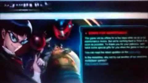 Fusionfall down for maintenance