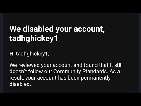 Permanently Banned From Instagram
