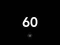 60 Second (1 Min) Classic Countdown Timer | Simple, Bold, Easy to Read, End Alarm | Good Time