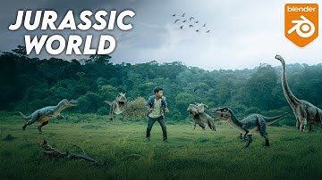 How To Make Jurassic World VFX in Blender 3d | Blender Tutorial