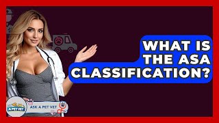 What Is The ASA Classification? - Ask A Pet Vet