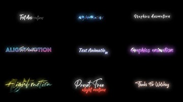 Alight Motion Text Animation Presets | Alight Motion Text Presets | Alight Motion Presets Xml file