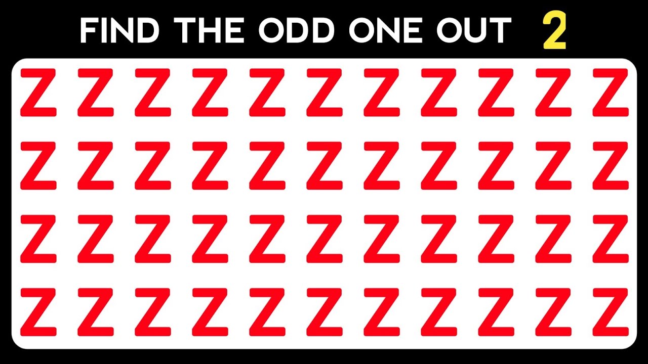 Find the Odd One Out | Number and Letter Edition | Oddity Spotting Quiz ...