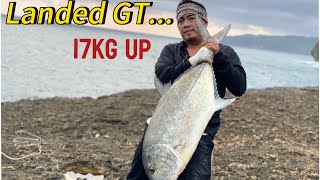 Mancing giant travelly || strike GT || Rangkaian mancing GT || mancing rock fishing